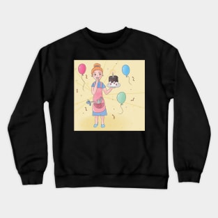 Anime birthday surprise Crewneck Sweatshirt
